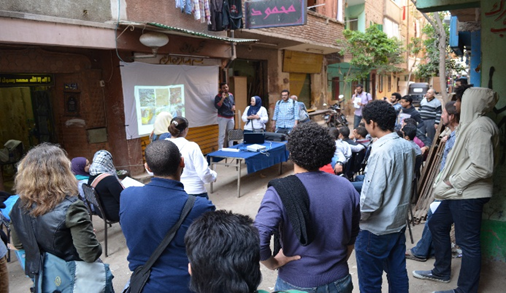 Figure 3. Intensive training presentation in neighborhood of Imbaba.