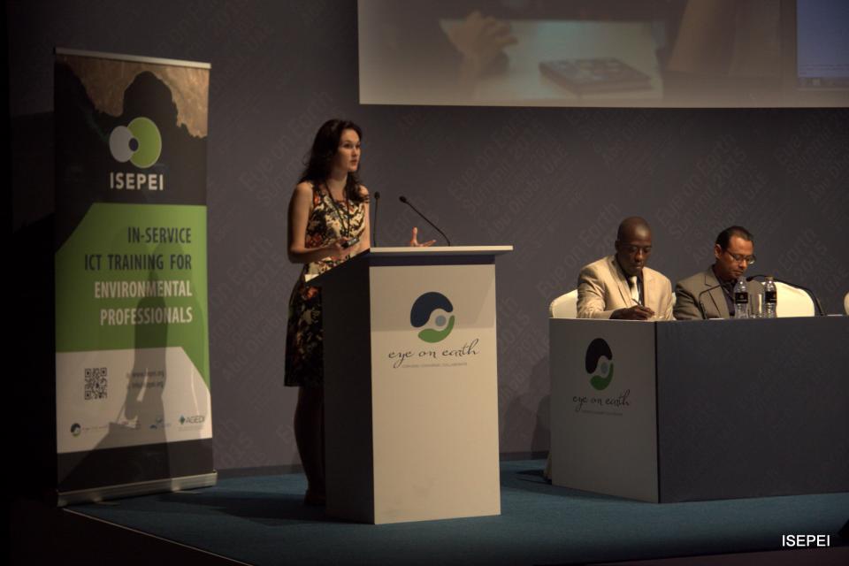 Emily Nilson Representing ISEPEI at GUPES Side Event, Eye on Earth Summit